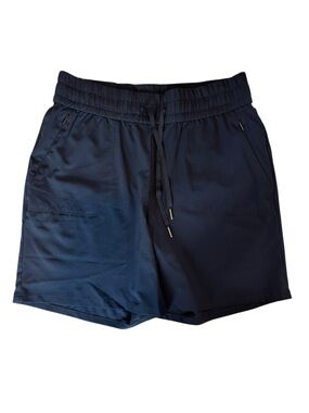 Chico's Zenergy Dark Navy Athletic Drawstring Shorts size 1 (US 8)